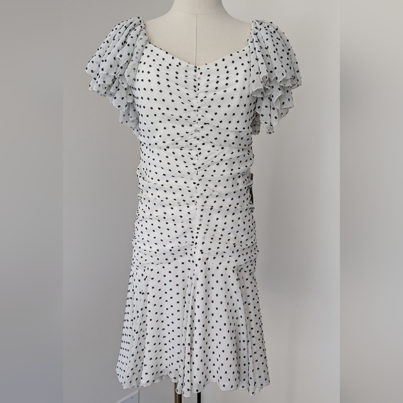 Bardot Jesse Ruched Polka Dot Dress - Picture 3 of 12
